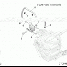 RANGER 1000XP CREW PS MUD Drive train, main gearcase mounting - r20rsm99al (...
