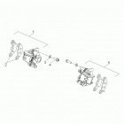 RZR 170 Brakes, caliper, front - z20yav17b2  /  b4  /  n2 ...
