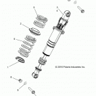 POLARIS GENERAL Suspension, rear shock mounting - g20g4d99as  /  b...
