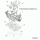 R19RSU99AS RANGER 1000XP PS CREW NSTR Chassis, main frame and skid plates - r19rsu99as (...