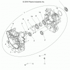RANGER 570, FULL SIZE Engine, crankcase - r21cca57a1  /  a7 (701500)