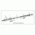 RZR XP TURBO 3PC Drive train, half shaft, front - z20nae92kl (70028...