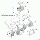RZR XP 4 Body, dash - z20n4e99ac  /  al  /  an  /  bc  /  b...