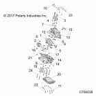 R19RSU99AS RANGER 1000XP PS CREW NSTR Engine, crankcase and crankshaft - r19rsu99as (c70...
