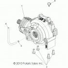 Z19VHA57B2/E57BM RZR 570 Drive train, front gearcase - z19vha57b2  /  e57bm...