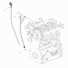 R18RTAD1B1/ED1N1 RANGER 1000 DIESEL Engine, oil dipstick and guard - r18rtad1b1  /  ed...