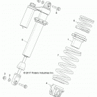 Z18VFE92BB/BM/BS/BU/LBK RZR XP4 TURBO Suspension, front shock mounting - z18vfe92bb  /  ...