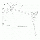 R18RTAD1B1/ED1N1 RANGER 1000 DIESEL Suspension, rear stabilizer bar - r18rtad1b1  /  e...