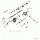 R18RVE99NX RANGER CREW 1000XP PS MD Drive train, main gearcase internal - r18rve99nx (...