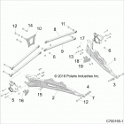 Z18VEL92BK/BR RZR XP TURBO S Suspension, rear control arms - z18vel92bk  /  br ...