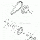 RZR XP Drive train, secondary clutch - z20nae99fc  /  e99...