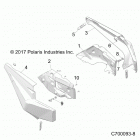 RZR RS1 PS MD Body, rear fenders - z20s1e99ng (c700093-8)