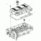 R18RTAD1B1/ED1N1 RANGER 1000 DIESEL Engine, rocker arms cover and oil filler - r18rtad...