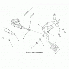 R18RTAD1B1/ED1N1 RANGER 1000 DIESEL Brakes, pedal and master cylinder mounting - r18rt...