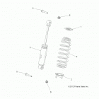 R18RTM99AL RGR 1000 XP PS MUD Suspension, front shock - r18rtm99al (49rgrshockfr...