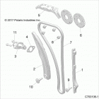 RZR Engine, cam chain and tensioner - z20ase99ah  /  l...