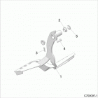 RZR RS1 PS MD Brakes, pedal - z20s1e99ng (c700097-1)