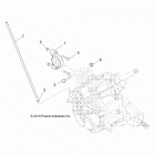 R18RDA57A1/B1 RANGER CREW 570 FS Drive train, main gearcase mounting - r18rda57a1  ...