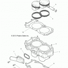 R18RTM99AL RGR 1000 XP PS MUD Engine, cylinder and piston - r18rtm99al (49rgrcyl...