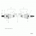 RZR 570 3PC Drive train, half shaft, front - z20cha57k2 (70085...