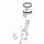 R18RTAD1B1/ED1N1 RANGER 1000 DIESEL Engine, connecting rod and piston set - r18rtad1b1...