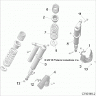 RZR XP TURBO S Suspension, rear shock mounting - z20pal92ag  /  a...