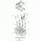 R18RVM99AL RANGER CREW 1000XP PS MUD Engine, cylinder head and valves - r18rvm99al (49r...