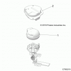 Z18VFE92BB/BM/BS/BU/LBK RZR XP4 TURBO Body, fuel pfa cover - z18vfe92bb  /  bm  /  bs  /...