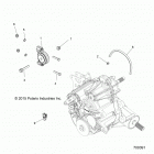 R18RVM99AL RANGER CREW 1000XP PS MUD Drive train, main gearcase mounting - r18vm99al (7...