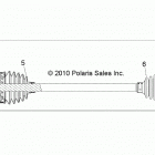 R18RVE99NX RANGER CREW 1000XP PS MD Drive train, rear drive shaft - r18rve99nx (49rgrs...