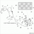 Z18VFE92BB/BM/BS/BU/LBK RZR XP4 TURBO Electrical, chassis wire harness - z18vfl92bk (c70...
