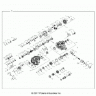 R18RTAD1B1/ED1N1 RANGER 1000 DIESEL Drive train, main gearcase internals - r18rted1n1 ...