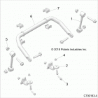 RZR XP TURBO S Suspension, front stabilizer bar - z20pal92ag  /  ...