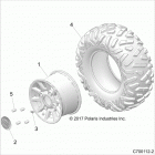 RZR RS1 PS MD Wheels, rear - z20s1e99ng (c700112-2)