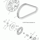 R18RTM99AL RGR 1000 XP PS MUD Drive train, secondary clutch - r18rtm99al (701763...