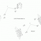 R18RVM99AL RANGER CREW 1000XP PS MUD Brakes, caliper mounting - r18rvm99al (49rgrcalipe...