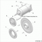 RZR RS1 PS MD Engine, starter - z20s1e99ng (c700106-10)