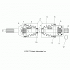 RANGER 570 EPS, EU Drive train, rear drive shaft - r21maa57f1  /  f9 ...