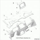 RZR XP TURBO S Body, dash and glovebox - z20pal92ag  /  ap  /  bg...