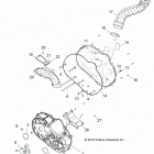 Z18VFE92BB/BM/BS/BU/LBK RZR XP4 TURBO Drive train, clutch cover and ducting - z18vfe92bb...