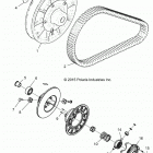 R18RVE99NX RANGER CREW 1000XP PS MD Drive train, secondary clutch - r18rve99nx (700876...