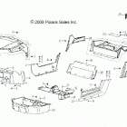 RZR 170 Body, hood, bumpers, panels, floor and rack - z20y...