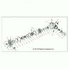 R18RTAD1B1/ED1N1 RANGER 1000 DIESEL Drive train, front gearcase internals - r18rted1n1...