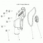 RANGER 570 CREW FULL SIZE Engine, waterpump impeller and cover - r21cda57a1 ...
