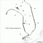 RZR RS1 PS MD Body, fuel line - z20s1e99ng (c700095-2)