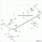 RZR RS1 PS MD Suspension, rear stabilizer bar - z20s1e99ng (c700...