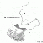 Z18VEL92BK/BR RZR XP TURBO S Drive train, front gearcase mounting - z18vel92bk ...