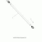 R18RTM99AL RGR 1000 XP PS MUD Drive train, front prop shaft - r18rtm99al (49rgrs...