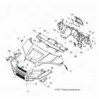 RANGER 570 EPS, EU Body, hood, dash ,grill and front fenders - r21maa...