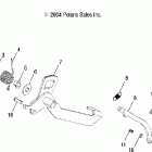 R05RD68AA RANGER XP Park brake pedal